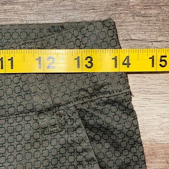 Bevy Flog Nansi Flare Style Pants Moss Green Check Original Size‎ 24 (2) - Picture 9 of 11